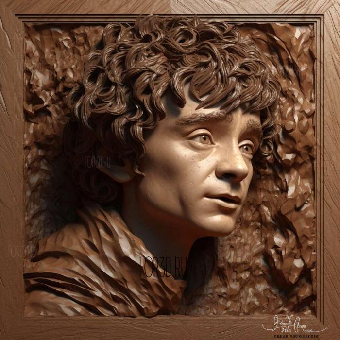 Frodo Baggins 1 stl model for CNC